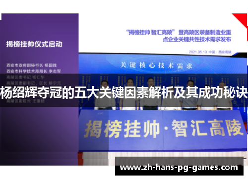 杨绍辉夺冠的五大关键因素解析及其成功秘诀