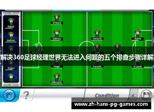 解决360足球经理世界无法进入问题的五个排查步骤详解
