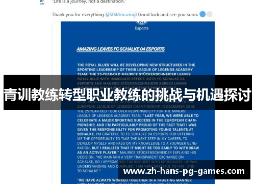 青训教练转型职业教练的挑战与机遇探讨