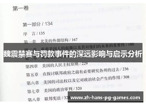 魏震禁赛与罚款事件的深远影响与启示分析